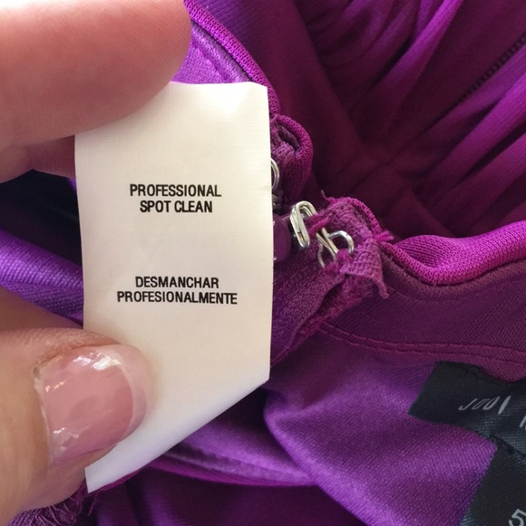 DONATED!!  Jodi Kristopher Purple one shoulder - Picture 6 of 8